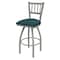 Holland Bar Stool Co 25" Swivel Counter Stool, Nickel Finish, Graph Tidal Seat 81025AN022 - alternate 1